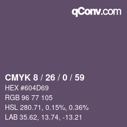 Color code: CMYK 8 / 26 / 0 / 59 | qconv.com