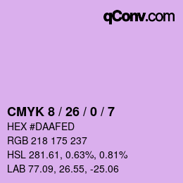 颜色代码: CMYK 8 / 26 / 0 / 7 | qconv.com