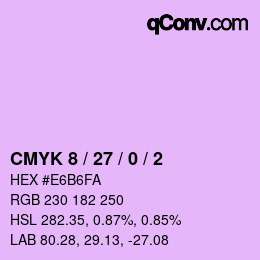 カラーコード: CMYK 8 / 27 / 0 / 2 | qconv.com