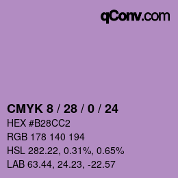 Color code: CMYK 8 / 28 / 0 / 24 | qconv.com