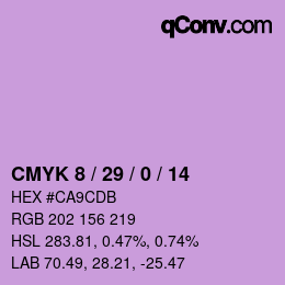 Color code: CMYK 8 / 29 / 0 / 14 | qconv.com