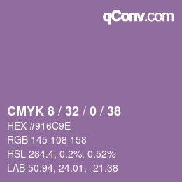カラーコード: CMYK 8 / 32 / 0 / 38 | qconv.com