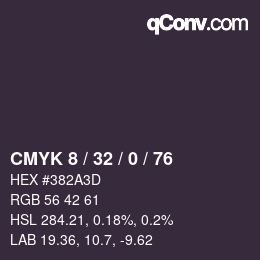 Color code: CMYK 8 / 32 / 0 / 76 | qconv.com