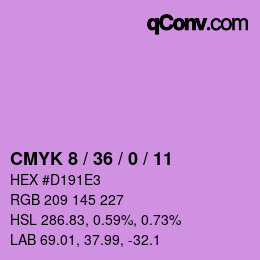 カラーコード: CMYK 8 / 36 / 0 / 11 | qconv.com