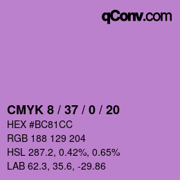 Color code: CMYK 8 / 37 / 0 / 20 | qconv.com