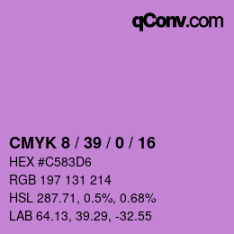 カラーコード: CMYK 8 / 39 / 0 / 16 | qconv.com