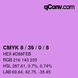 Color code: CMYK 8 / 39 / 0 / 8 | qconv.com