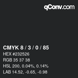 Color code: CMYK 8 / 3 / 0 / 85 | qconv.com