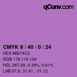Color code: CMYK 8 / 40 / 0 / 24 | qconv.com