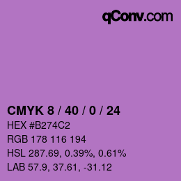 Color code: CMYK 8 / 40 / 0 / 24 | qconv.com