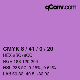 颜色代码: CMYK 8 / 41 / 0 / 20 | qconv.com