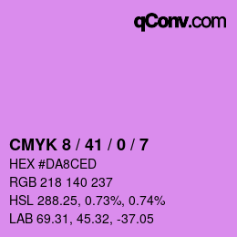 Farbcode: CMYK 8 / 41 / 0 / 7 | qconv.com