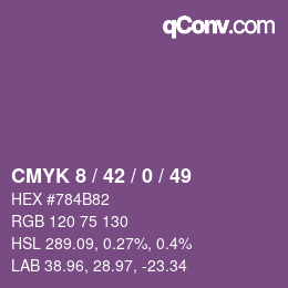 颜色代码: CMYK 8 / 42 / 0 / 49 | qconv.com