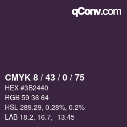 Código de color: CMYK 8 / 43 / 0 / 75 | qconv.com