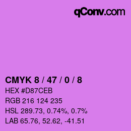 Color code: CMYK 8 / 47 / 0 / 8 | qconv.com