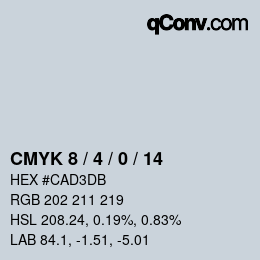 Color code: CMYK 8 / 4 / 0 / 14 | qconv.com