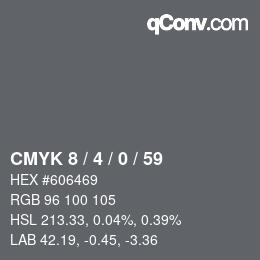 Color code: CMYK 8 / 4 / 0 / 59 | qconv.com