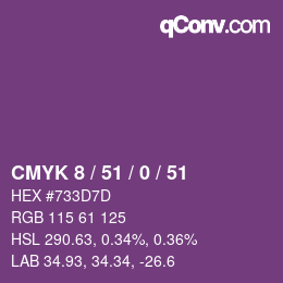 Color code: CMYK 8 / 51 / 0 / 51 | qconv.com