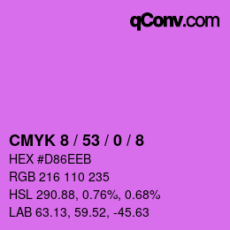 カラーコード: CMYK 8 / 53 / 0 / 8 | qconv.com