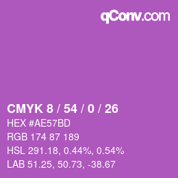 Color code: CMYK 8 / 54 / 0 / 26 | qconv.com