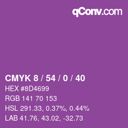 颜色代码: CMYK 8 / 54 / 0 / 40 | qconv.com