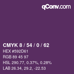 颜色代码: CMYK 8 / 54 / 0 / 62 | qconv.com