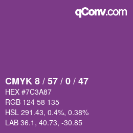 カラーコード: CMYK 8 / 57 / 0 / 47 | qconv.com