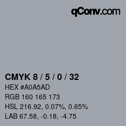 Color code: CMYK 8 / 5 / 0 / 32 | qconv.com