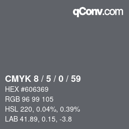 Color code: CMYK 8 / 5 / 0 / 59 | qconv.com