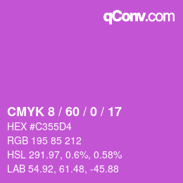 カラーコード: CMYK 8 / 60 / 0 / 17 | qconv.com