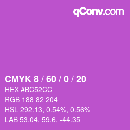 颜色代码: CMYK 8 / 60 / 0 / 20 | qconv.com