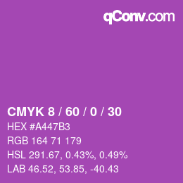 颜色代码: CMYK 8 / 60 / 0 / 30 | qconv.com