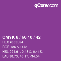 Color code: CMYK 8 / 60 / 0 / 42 | qconv.com
