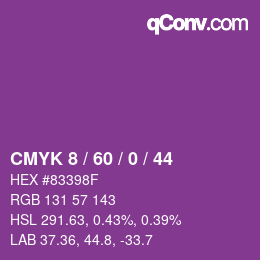 Color code: CMYK 8 / 60 / 0 / 44 | qconv.com