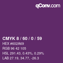 Color code: CMYK 8 / 60 / 0 / 59 | qconv.com