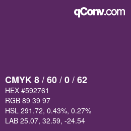 カラーコード: CMYK 8 / 60 / 0 / 62 | qconv.com
