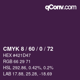 Color code: CMYK 8 / 60 / 0 / 72 | qconv.com