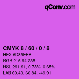 Color code: CMYK 8 / 60 / 0 / 8 | qconv.com