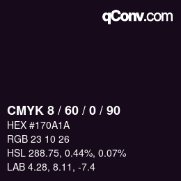 カラーコード: CMYK 8 / 60 / 0 / 90 | qconv.com