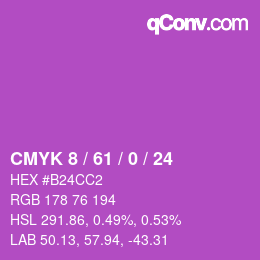颜色代码: CMYK 8 / 61 / 0 / 24 | qconv.com
