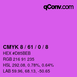 颜色代码: CMYK 8 / 61 / 0 / 8 | qconv.com