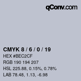 Color code: CMYK 8 / 6 / 0 / 19 | qconv.com