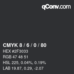 Color code: CMYK 8 / 6 / 0 / 80 | qconv.com