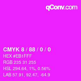 Código de color: CMYK 8 / 88 / 0 / 0 | qconv.com