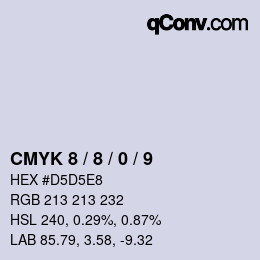 カラーコード: CMYK 8 / 8 / 0 / 9 | qconv.com
