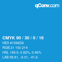 Color code: CMYK 90 / 30 / 0 / 16 | qconv.com