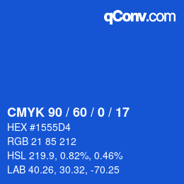 Color code: CMYK 90 / 60 / 0 / 17 | qconv.com