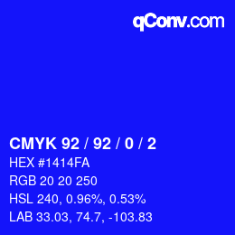 カラーコード: CMYK 92 / 92 / 0 / 2 | qconv.com