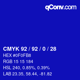 カラーコード: CMYK 92 / 92 / 0 / 28 | qconv.com