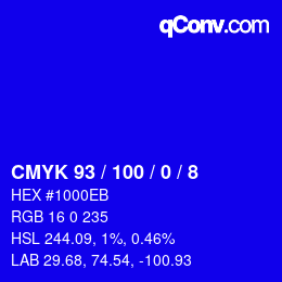 Color code: CMYK 93 / 100 / 0 / 8 | qconv.com